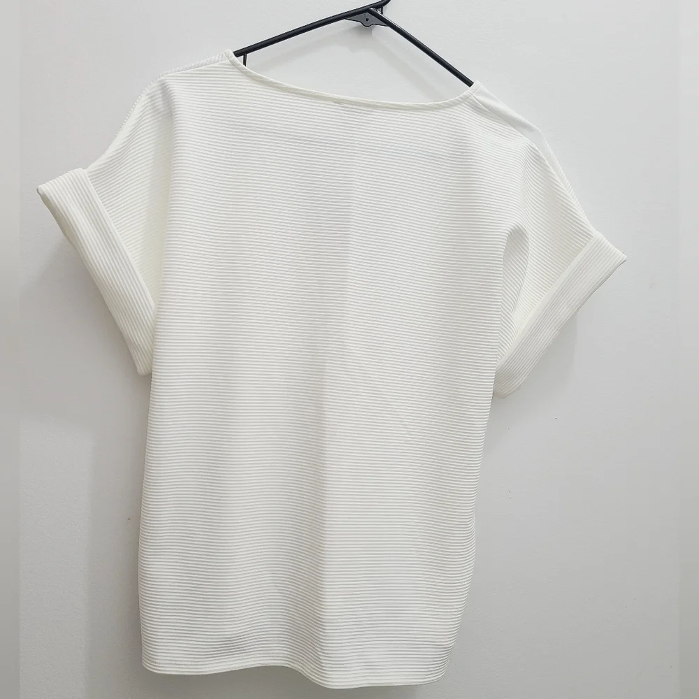 Express Blouse White with Waist Tie Detail - Size S​ - Picture 5 of 6